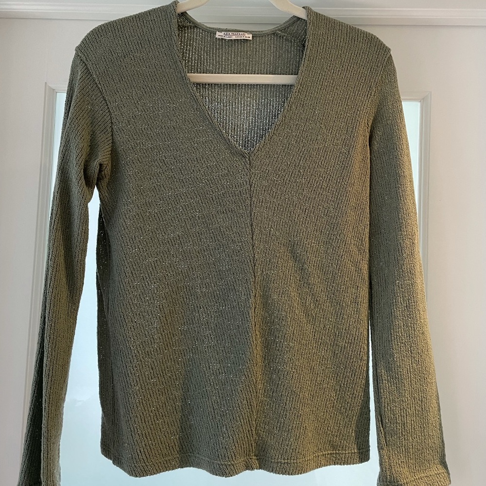 Zara sweater, sage green, size small